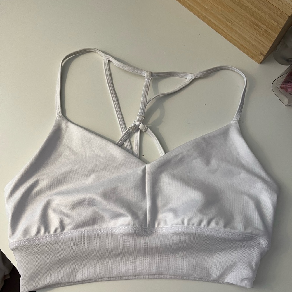 White lavish Alo bra